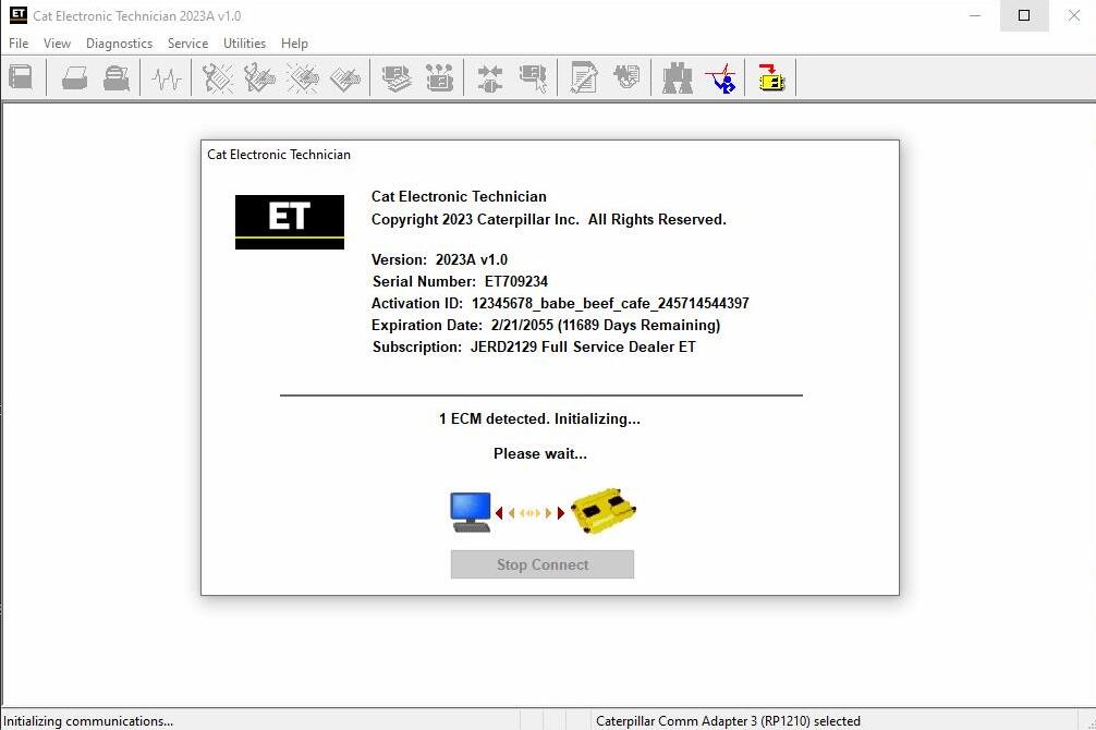 CAT ET Software 2024 A Caterpillar Electronic Technician Diagnostic